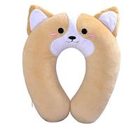 Shiba Inu Cartoon Car Headrest Neck Pillow Pair U-shaped Pillow Car Lumbar Pillow Four Seasons Cute Pillow-U pillow