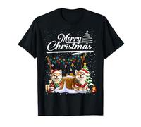 Shiba Inu Christmas Tree Lights Decorations Dog Lover Xmas Camiseta