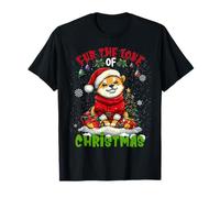Shiba Inu Christmas Tree Lights Decorations Dog Lover Xmas Camiseta