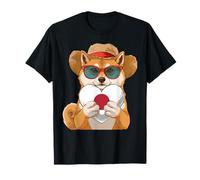 Shiba Inu Dog Bandera de Japón Raíces Japonesas Camiseta