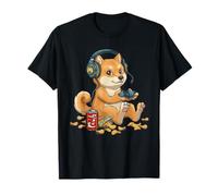 Shiba Inu Dog Controlador de Videojuegos para PC Consola de Juegos Nerd Camiseta