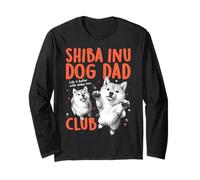 Shiba Inu Dog Dad Club Hombres Día del Padre Manga Larga