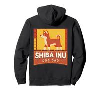 Shiba Inu Dog Dad Fun Colorido Retro Sudadera con Capucha