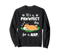 Shiba Inu Dog Sleep It's A Pawwfect Day For A Nap Puppy Sudadera