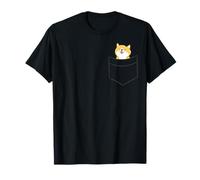 Shiba Inu En Un Bolsillo Lindo Bolsillo Shiba Inu Camiseta