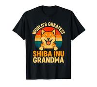 Shiba Inu Grandma Vintage Dog Lover Dueño Más Grande del Mundo Camiseta