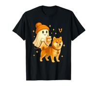 Shiba Inu Halloween Ghost Walking Shiba Inu Dog Camiseta