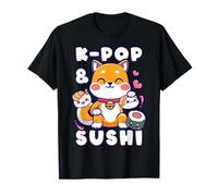 Shiba Inu, K-Pop & Sushi, Música Coreana, Lindo Juguetón Camiseta