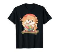 Shiba Inu Perro Sushi Japonés Kawaii Sushi Perro Cachorro Amante Camiseta