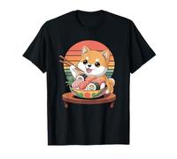 Shiba Inu Perro Sushi Japonés Kawaii Sushi Perro Cachorro Amante Camiseta