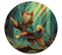 Shiba Inu Puzle Regalo Creativo Decoración Familiar 1000 Piezas Lovely Pet Perro Rompecabezas Juguetes Desafiantes Juego De Habilidad para Adultos Y Niños 1000pcs (67.5x67.5cm)