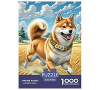 Shiba Inú Puzzle 1000 Piezas Mascota Perro, Diversión Rompecabezas De Bricolaje, Entretenimiento Creativo, Colección De Arte, para Adultos Y Niños A Partir De 12 Años 70x50cm/1000pcs