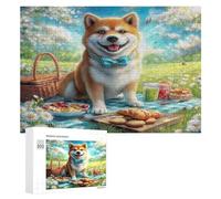 Shiba Inú Puzzle 300 Piezas Educativo Infantil Cute Perro Pet Juego De Rompecabezas para Familia DIY Entretenimiento 3D Maquetas Construir Aliviar Estrés 300 PCS