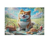 Shiba Inú Puzzle 300 Piezas Impossible Creativo Cute Perro Pet Rompecabezas 3D Obra De Arte para Toda La Familia Juguete Educativo Decoración 300 PCS