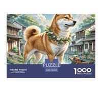 Shiba Inu Puzzle De 1000 Piezas Clásicos para Adultos Y Niños A Partir De 12 Años Juguetes,desafío Ideal,Diversión 70x50cm/1000pcs