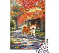 Shiba Inú Puzzle Imposible,desafío para Adultos Cute Dog Entretenimiento Creativo 1000 Piezas Obra De Arte De Juego De para Adultos Y Niños A Partir De 12 Años 1000pcs (75x50cm)