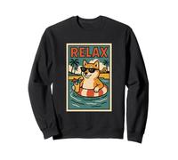 Shiba Inu Relajante Cool Dog Comic Book Style Relax Sudadera