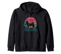 Shiba Inu Retro Vintage 80s Vaporwave Aesthetic Dog Lover Sudadera con Capucha