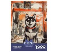 Shiba Inú Rompecabezas De 1000 Piezas para Adultos Animales Clásicos Entretenimiento Creativo Pintura Obra De Arte De Juego Familiar 70x50cm/1000pcs