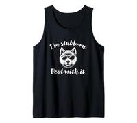 Shiba Inu Soy Terco Trato Con Él Divertido Shiba Camiseta sin Mangas