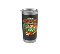 Shiba Inu swing & beber café helado DIGOR vintage Vaso térmico de acero inoxidable de doble pared