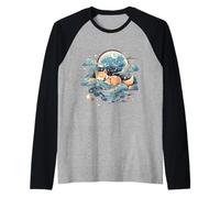 Shiba Inu t con un Shiba Inu Dormido Camiseta Manga Raglan