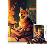 Shiba Is Fine Now, Rompecabezas de 1000 Piezas para Adolescentes, Juguete para ejercitar la Mente, relajación Mental, diseño y Montaje, Lista de Deseos de Santa Claus 38x52cm