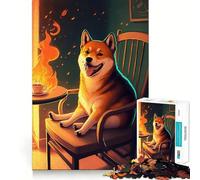 Shiba Is Fine Now, Rompecabezas de 1000 Piezas para Adolescentes, Juguete para ejercitar la Mente, relajación Mental, diseño y Montaje, Lista de Deseos de Santa Claus 38x52cm
