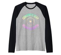 Shibari Cuerda Fetiche Arte Fetiche Kinky BDSM Bondage Camiseta Manga Raglan