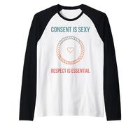 Shibari Cuerda Fetiche Arte Fetiche Kinky BDSM Bondage Camiseta Manga Raglan