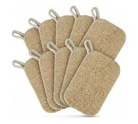 Shibida 20 Piezas esponjas naturales de lufa,Loofah Sponge, Estropajo de Lufa Natural Cocina Resistente a Las Manchas,Repelente Al Aceite,Muy Absorbente,para Cuartos de Baños Exfoliante para Cocina