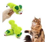 Shibida Juguete para Gatos, 3PCS Juguete De Dentición para Gatos Interactivo con Hierba Gatera Juguete Suave y Duradero para Gatos Orugas Toys para Cats Morder para Dentición y Masticar Pateador