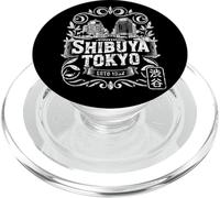 Shibuya Crossing Tokio Japón Retro Hanko Kanji Souvenir PopSockets PopGrip para MagSafe