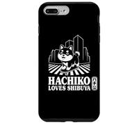 Shibuya Hachiko Akita Inu Shibuya Crossing Kanji Souvenir Carcasa para iPhone 7 Plus/8 Plus