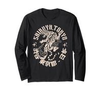 Shibuya Tokyo Tiger - Vintage Japan Streetwear Tiger Manga Larga