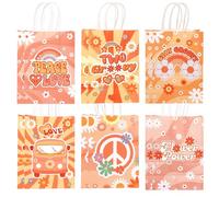 SHIDOW Dos bolsas de regalo Groovy, bolsas de regalo de fiesta, bolsas de regalo de margaritas, bolsas de regalo y bolsas de regalo de colores para la mayoría de fiestas, cumpleaños, reuniones y otras
