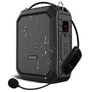 SHIDU 18W Amplificador de voz inalámbrico Sistema PA impermeable con micrófono inalámbrico UHF Altavoz Bluetooth para aula al aire libre Guía turístico