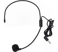 SHIDU Auriculares flexibles para disfraz, micrófono con cable ajustable de sonido original con enchufe de audio de 3,5 mm para altavoces amplificadores de voz