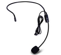 SHIDU Micrófono de Cabeza con Cable para Amplificador de Voz Headset Mic For Loudspeaker Teaching Meeting Tour Guide Sales Promotion Speaker