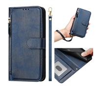 SHIEID Billetera Funda para Compatible con TCL K70 Power, Caja del teléfono de la Cartera con Cremallera, Cuero con Estilo Cajas de teléfonos móviles para TCL K70 Power