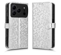 SHIEID Capa para Doo gee Note 56/56 Pro Estuche de teléfono móvil de patrón Pintado, Premium Doo gee Note 56/56 Pro Capa livro Suave Case-Plata