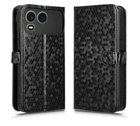 SHIEID Capa para itel A200 4G/A200+, Estuche de teléfono móvil de patrón Pintado, [Protección Completa] [Ranura Tarjeta][Función Soporte] Funda para itel A200 4G/A200+-Negro