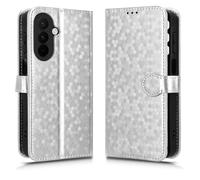 SHIEID Capa para Samsung Galaxy A27 5G, Estuche de teléfono móvil de patrón Pintado, [Protección Completa] [Ranura Tarjeta][Función Soporte] Funda para Samsung Galaxy A27 5G-Plata