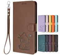 SHIEID Carcasa para OPPO A6x 4G, [Magnética] Funda de Cuero PU Cartera Billetera con [Tarjetas Ranuras], Compatible para OPPO A6x 4G-Marrón