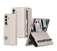 SHIEID Executive Folio S Pen - Funda para Samsung Galaxy Z Fold8 Ultra, soporte para bolígrafo S integrado, funda tipo cartera de piel con ranura para tarjetas, cierre magnético, soporte de soporte