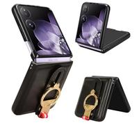 SHIEID Funda de Cuero Compatible con Xiaomi Mix Flip Case, Premium PU Leather Xiaomi Mix Flip Case Muñequera + Soporte, Cover for Xiaomi Mix Flip-Negro