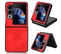 SHIEID Funda de Cuero Compatible con ZTE Nubia Flip 2/Libero Flip2 Case, Premium PU Leather ZTE Nubia Flip 2/Libero Flip2 Cover-Rojo