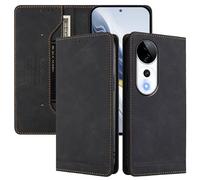 SHIEID Funda par Vivo V40 5G Carcasa Cover Protectora con Ranura para Tarjetas y Billetera y Cierre Magnético Fundas Compatible Vivo V40 5G