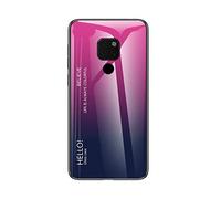 SHIEID Funda para Huawei Mate 20 X 5G,Caja de Vidrio Templado Case Cover para Huawei Mate 20 X 5G (Gradiente Rose)