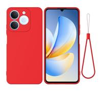 SHIEID Funda para Realme P4 Lite 4G,Carcasa Silicona Suave Gel Rasguño y Resistente Teléfono Móvil Cover,Funda Goma Cubierta Telefono Cobertura para Realme P4 Lite 4G-Rojo